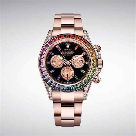 rolex chronograph rainbow|Rolex 116595 rainbow price.